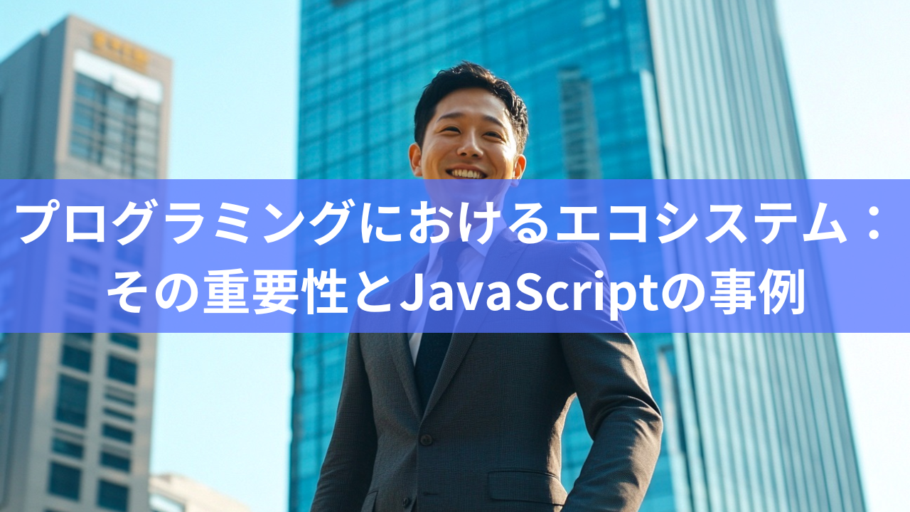 プログラミングにおけるエコシステム：その重要性とJavaScriptの事例