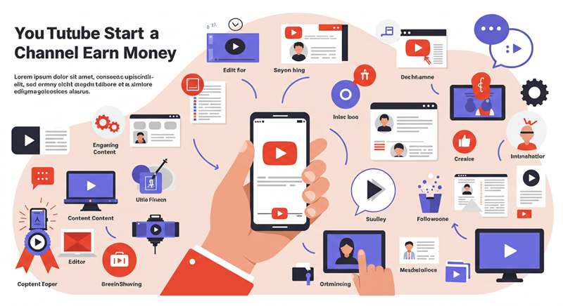 YouTubeの始め方！スマホ一つでできる動画投稿と収益化