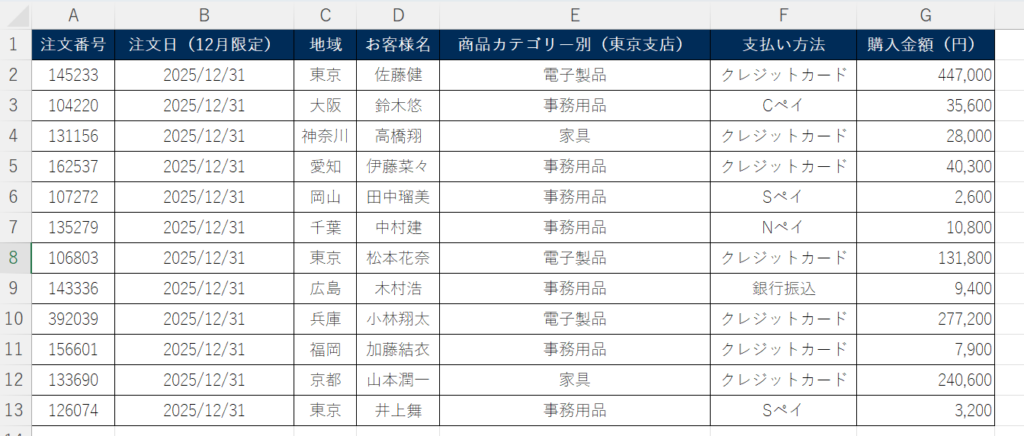 Excel　列幅　　解決