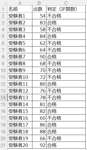 エクセル IF関数